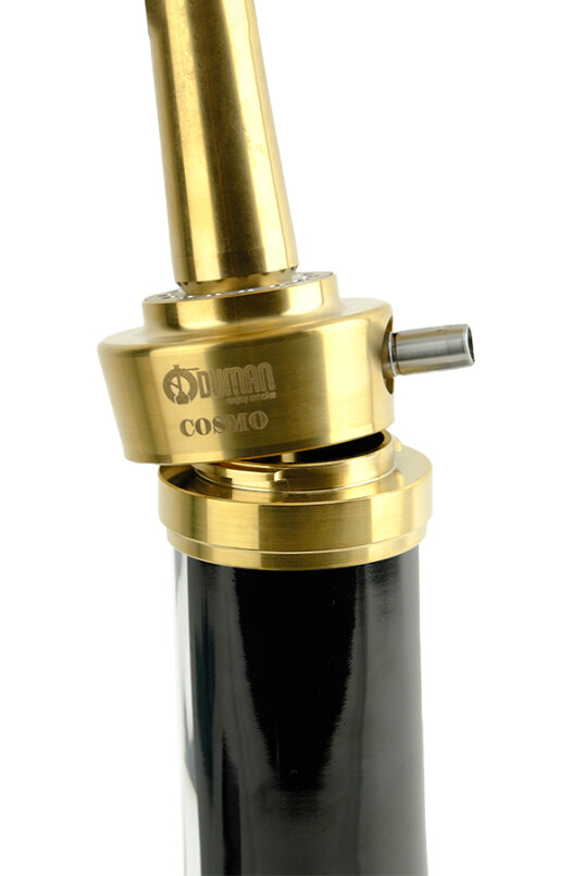 COSMO NARGİLE - GOLD/BLACK GÖVDE - SİYAH CAM - 5